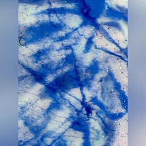 Handmade OOAK Luxury Resin Wall Art - Marbleized, Sanded, Glossed - Size 5x7